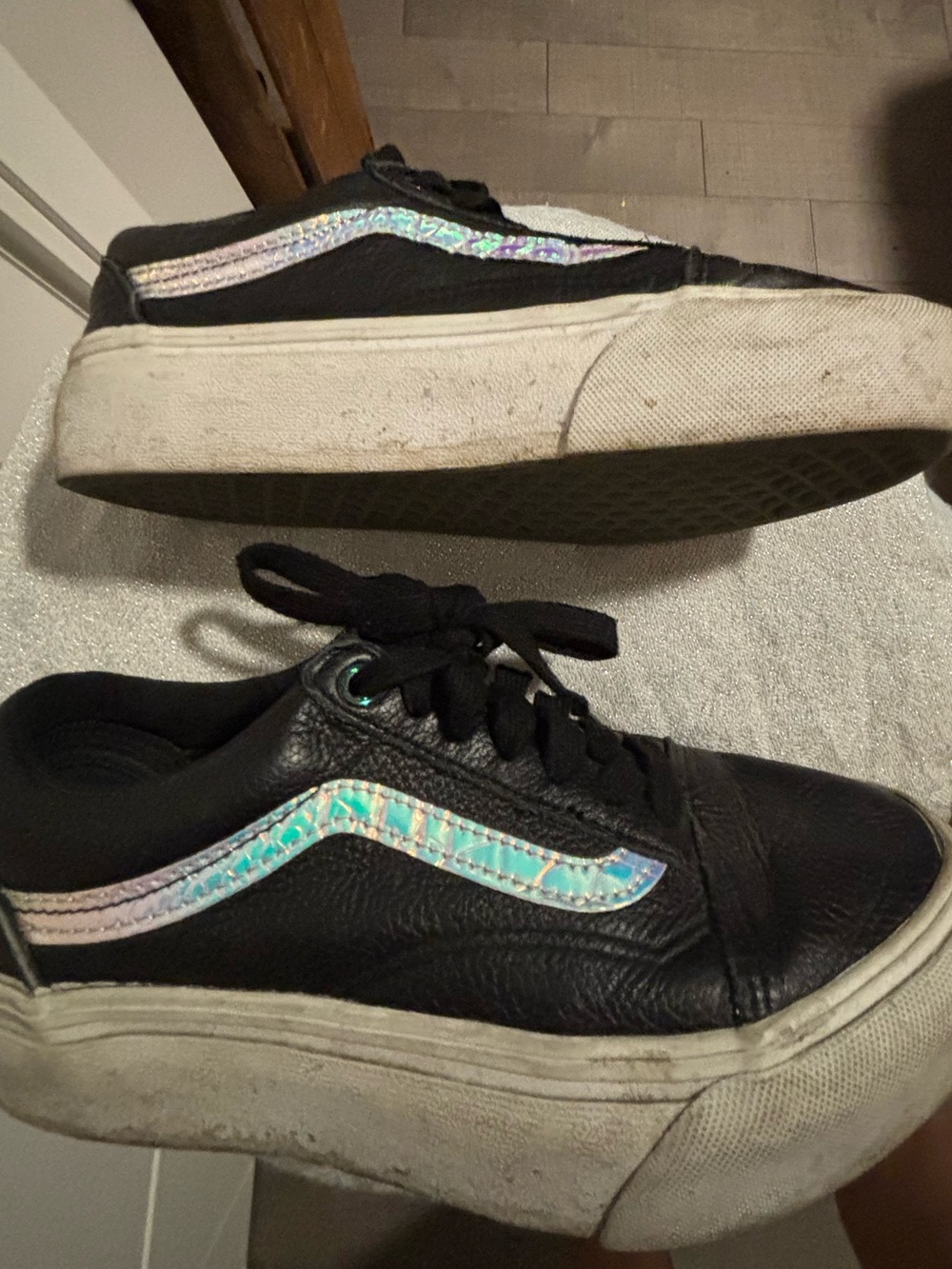 🔮Vans🔮HOLO Sidestripe Old Skool Platform Shoes - Picture 2 of 6